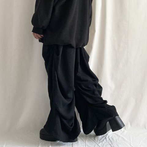 Tuck drape pants