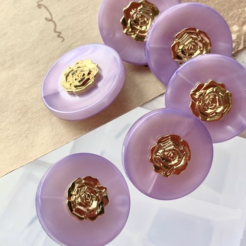 【18mm 4個set】 飾りボタン ◆1326◆ レトロ アンティーク ヴィンテージ レトロボタン