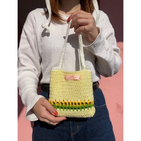 【no.220411】crochet mini bag