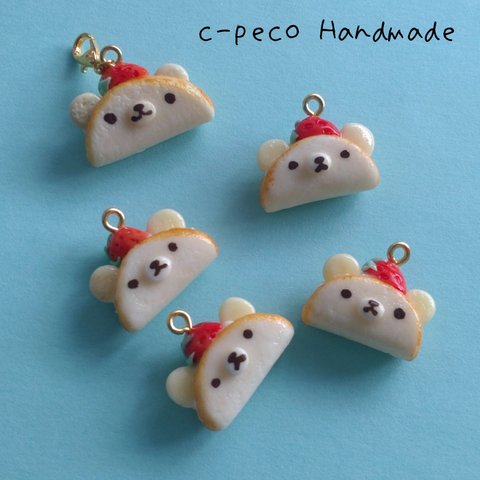 【受注制作品】クマさん苺のせ オムレット