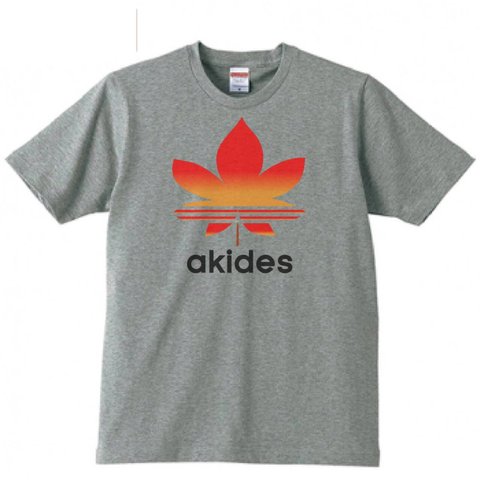 【送料無料】【新品】akides アキデス Tシャツ パロディ おもしろ グレー メンズ サイズ プレゼント