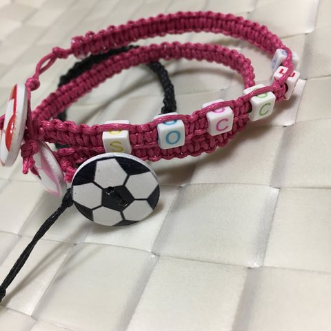 サッカーネーム入り⚽️ブレスレット