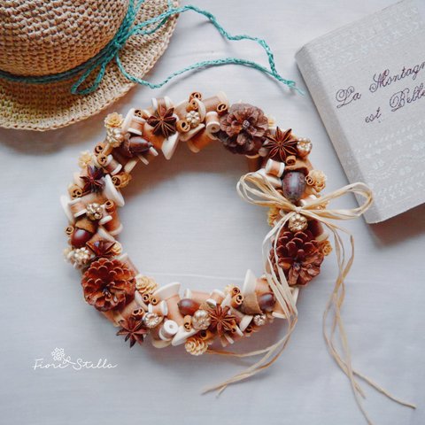 Wreath  ***bobbin noce marrone