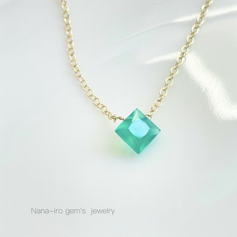 14kgf greenonyx necklace