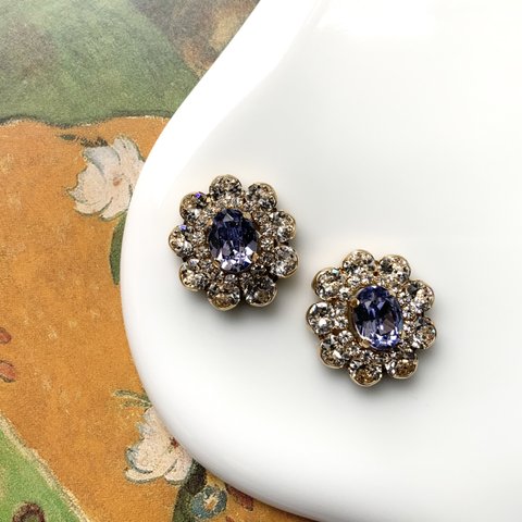 Victorian flower(Provence lavender) pierce / earring