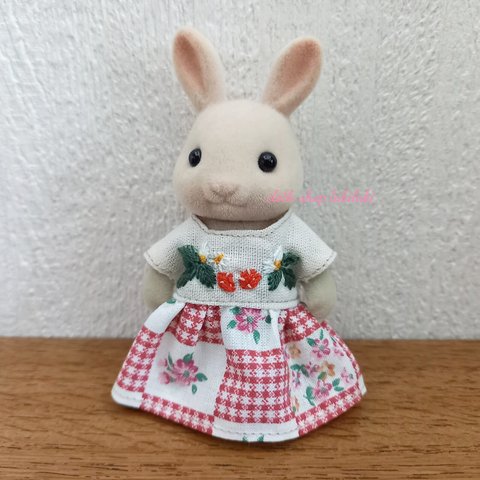 送料無料  シルバニア 服 ❁大人サイズのワンピース❁