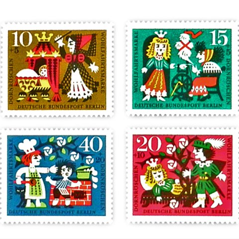 ドイツ童話切手（いばら姫）Germany　DA-STE060
