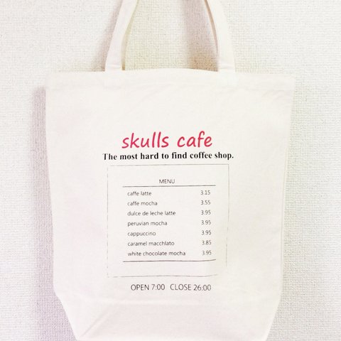 ★SKULLS CAFE トートバッグ #007★