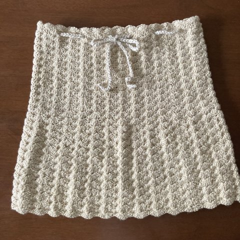 松編みのスカート