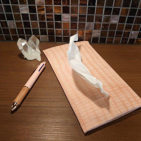 ティッシュケース 　本革　 鼻セレブサイズ「tissue to go」