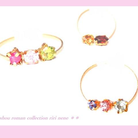 - 2021　大正ロマン3セット - 2way Ear Cuff & Open Ring 3set