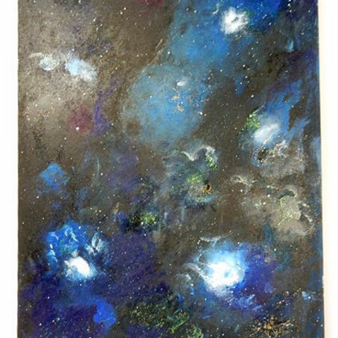 絵画★原画（1点限り）『Univers』（アクリル水彩画 2022年5月11日製作）【アート・アーティスト・インテリア・芸術・美術品】