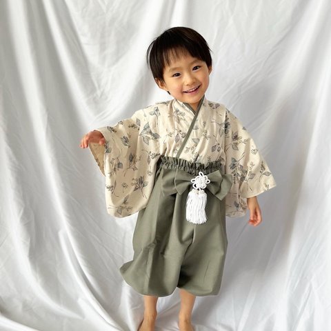 60-70 / 70-80  ｍｏｍｅｎ‐ｔ　ｓｗａｇ　✖︎ ｋｈａｋｉ　フリルかぼちゃパンツ袴　　　フリルパンツ袴