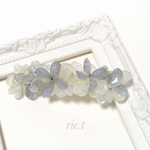 【rie.t】本物の紫陽花♡春色バレッタ