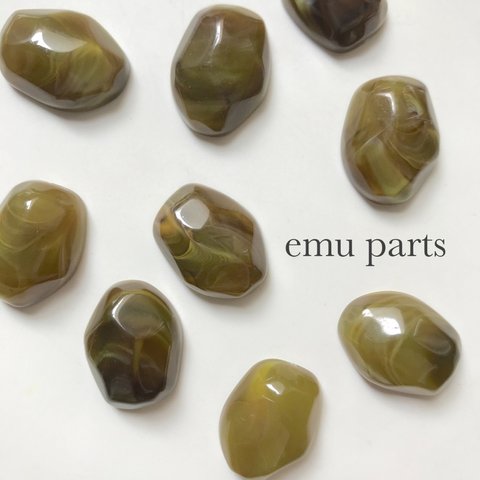 多角形cabochon Olive4p