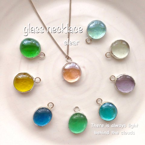 ガラスの雫☆necklace（clear）