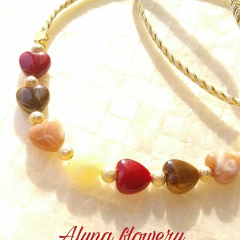 【新作】heart chocolate necklace