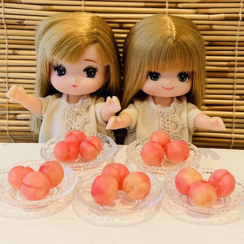 【再販】桃どうぞ🍑(3個とお皿付き)❣️