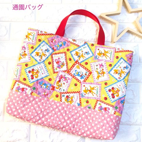 2サイズ通園バッグ☆31×43マチ6cm&32×43マチ10cm★TB.15MB.5｜通園通学用のかわいい巾着袋や入園オーダーHoshizora☆ほしぞら