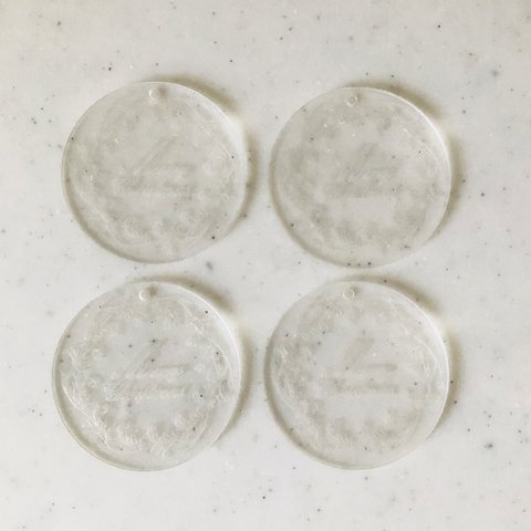 Clear Christmas Circle Pendant Tops