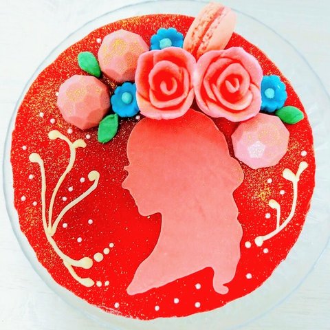スピリット・アートケーキ～イチゴとラズベリーのムースケーキ～