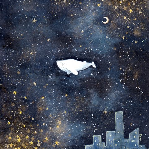 街の外【夜空とクジラ】
