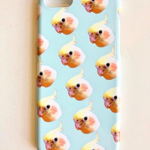 オカメインコ・パターン　スマホケース　