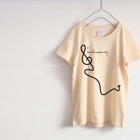 カモフラージュ　音符Tシャツ（ナチュラル）