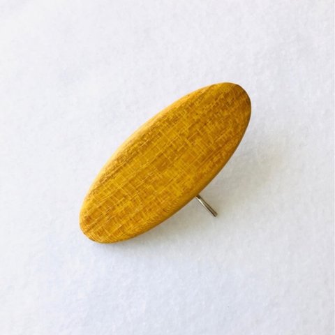 【木製】 黄色のシンプルポニーフック （山桑の木）