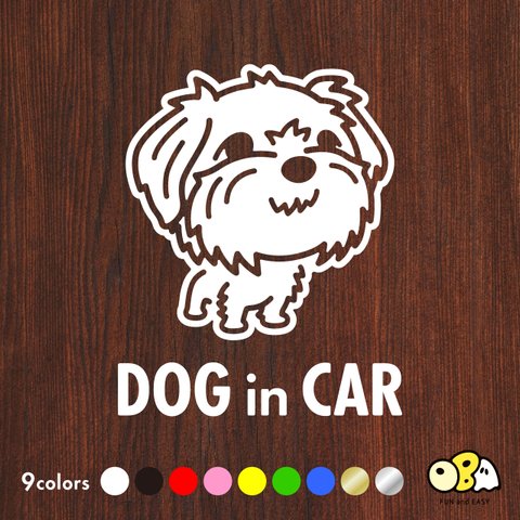 DOG IN CAR/ノーフォークテリア カッティングステッカー KIDS IN CAR・BABY IN CAR・SAFETY DRIVE