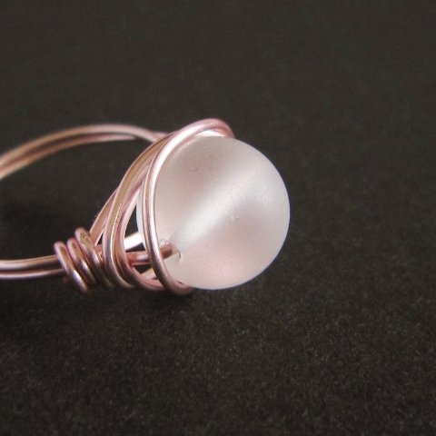 Quartz　Mat　Wire　Ring　