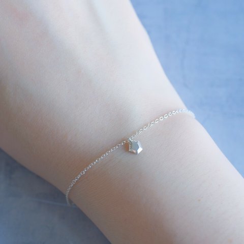 ✶再販✶lítið fimmtungur bracelet：変形五角形　ブレスレット　シルバー　silver925