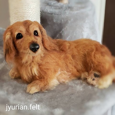 羊毛フェルト犬   オーダー羊毛フェルト犬   メモリアル　