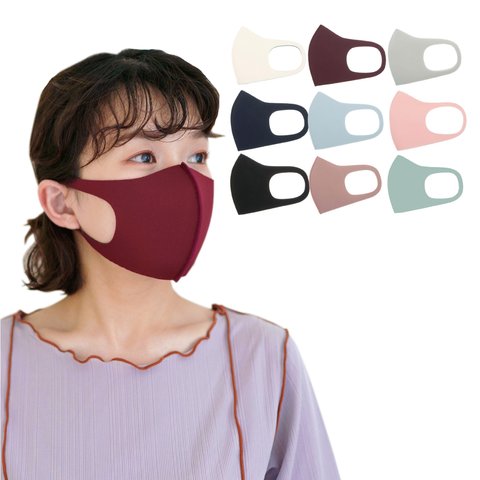 今minneだけ10枚入り［MA-03］快適マスク・洗える3D立体マスク・UVカット・吸水速乾・日本製・抗菌