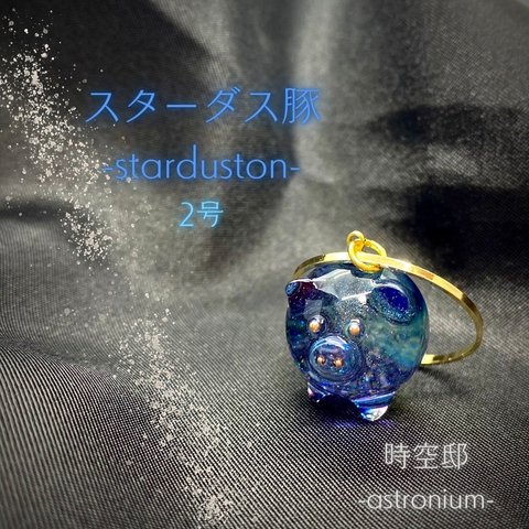 豚に銀河ネックレス「スターダス豚-starduston-2号」