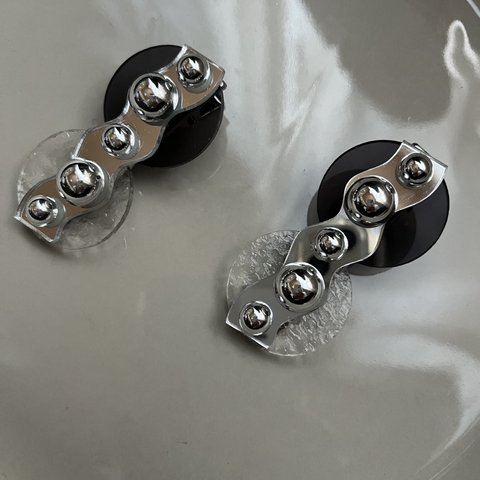 mirror hair clip (silver)