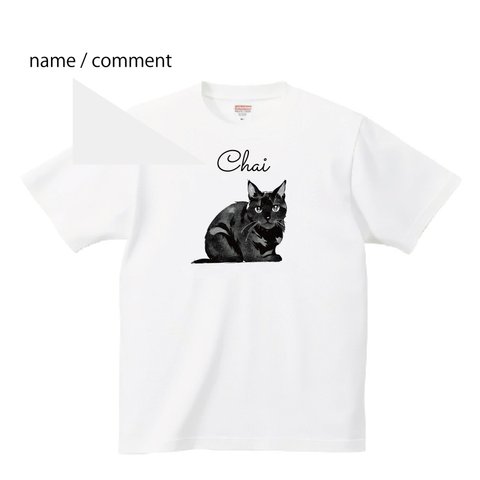 黒猫 くろねこ tシャツ 【名入れ】 ネコ ねこ かわいい ドット 子猫 ピクセル クロネコ ジジ