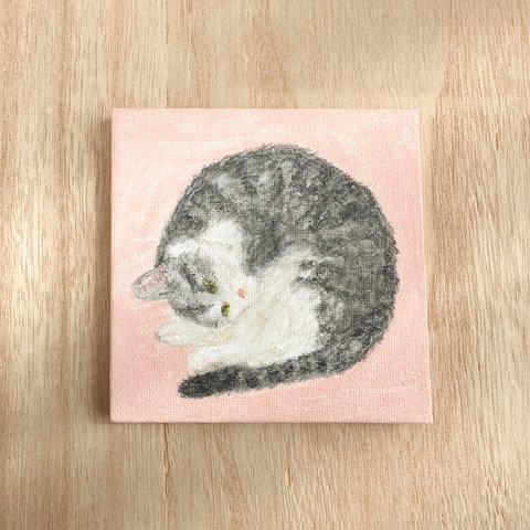 【オーダーメイド】猫ちゃんのパステル画パネル原画