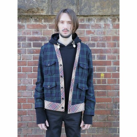 オリジナルJOHN TWEED CARDIGAN JACKET GREEN