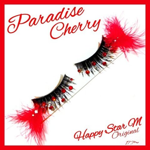 ●売切●★Paradise Cherry★partyまつげ パラダイス チェリー レッド★配送無料●即買不可