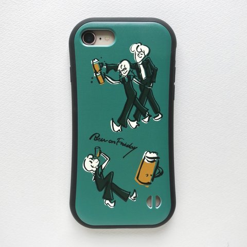 Beer Green iPhoneケース【iFace型】緑グリーン