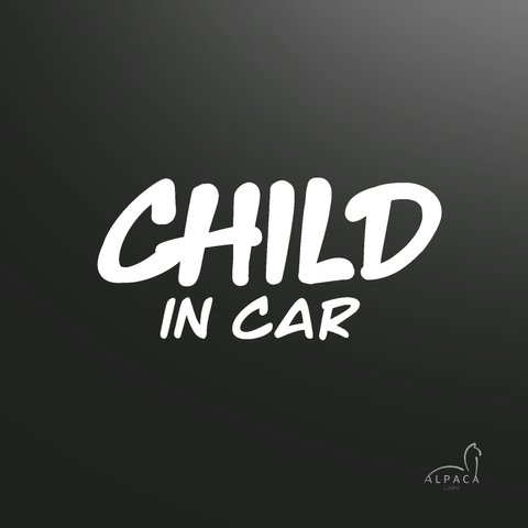 child in car【おまけステッカー付】チャイルドインカーオリジナルステッカー　カーサイン
