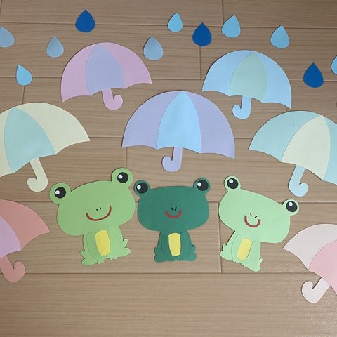梅雨　傘　壁面☔️ 6月