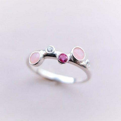 P'an opal silver ring(ピンクオパール) 