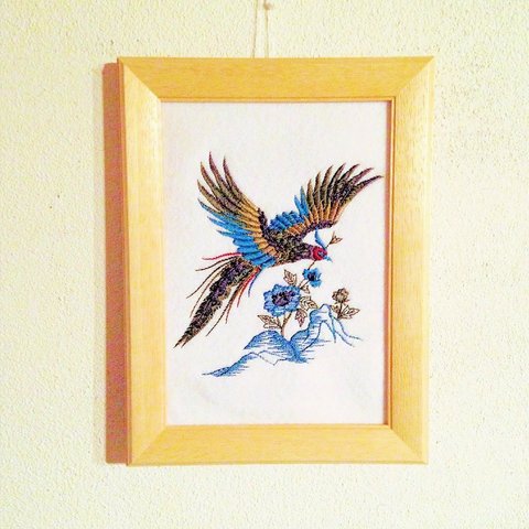 刺繍デザイン画　「pheasant」