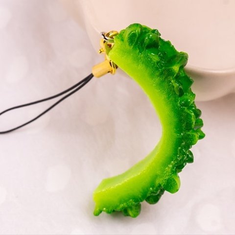 食品サンプル　ストラップ　ゴーヤ　野菜　