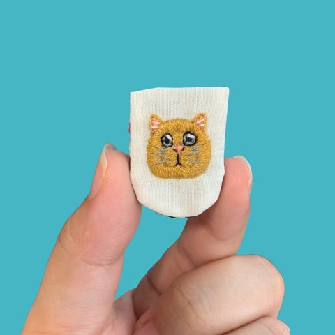 【刺繍ブックマーカー/猫】