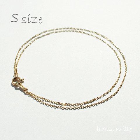 No.1373 ○* S　K18 or K10 ゴールド 2連 ブレスレット ○* 18金 10金 ホワイトゴールド ピンクゴールド 18K 10K シンプル オーダー制作 blancmille