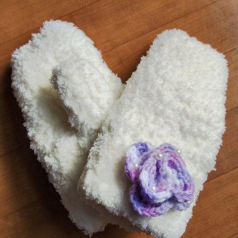 【送料無料】新雪のバラ手袋