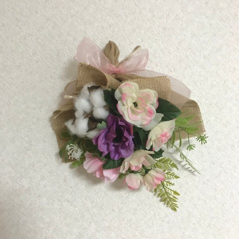 ✽一年中使える✽アネモネと薔薇のスワッグ